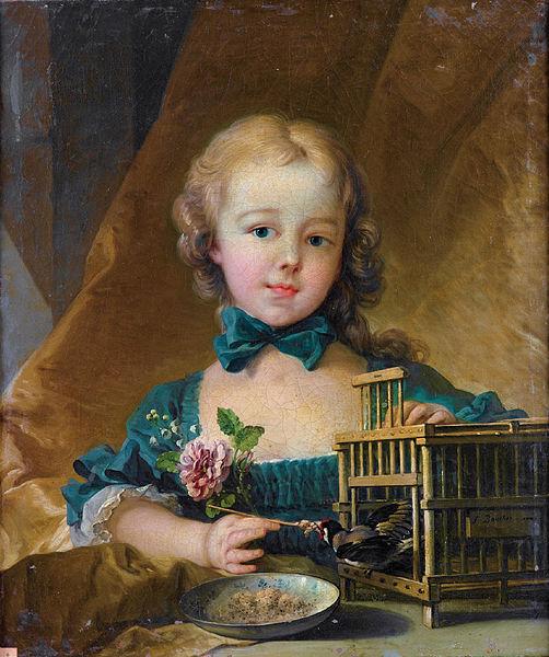 Francois Boucher Playing with a Goldfinch china oil painting image